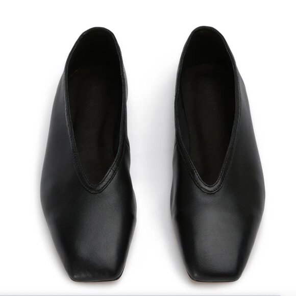 NEW Tony Bianco "Bianca" Black Leather Flats SIZE 8 - $155 MSRP - Picture 4 of 10
